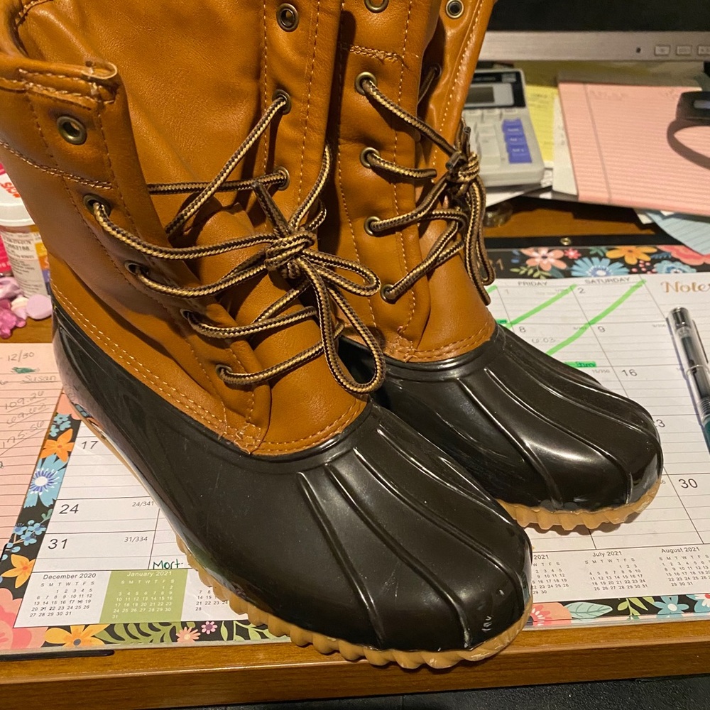 Sporto Brown and Black Winter Boots